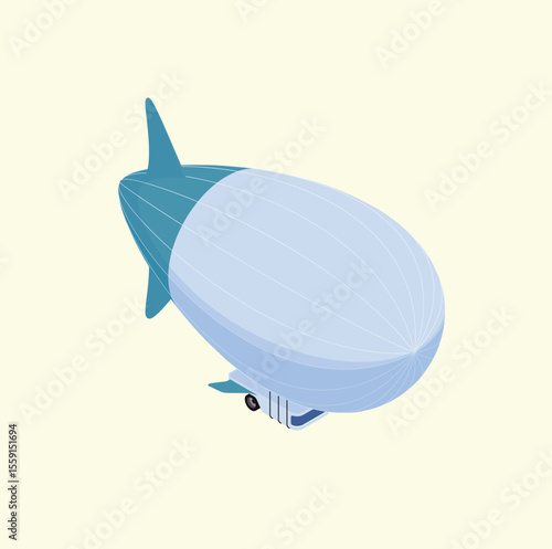 Soaring Through the Skies A Modern Airship Design Concept Illustration