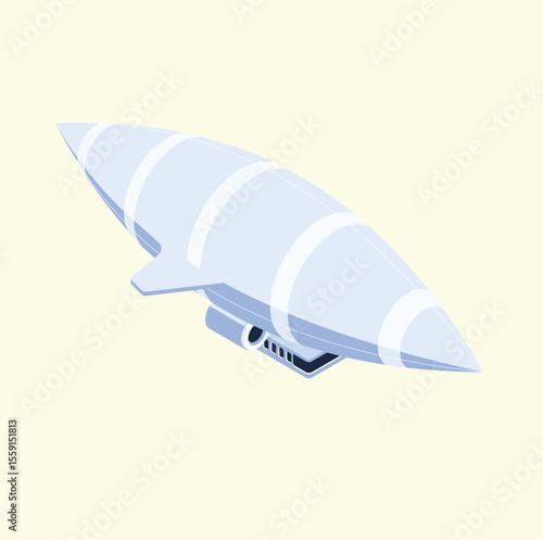 Futuristic Airship Design  A Modern Take on Classic Blimp Technology