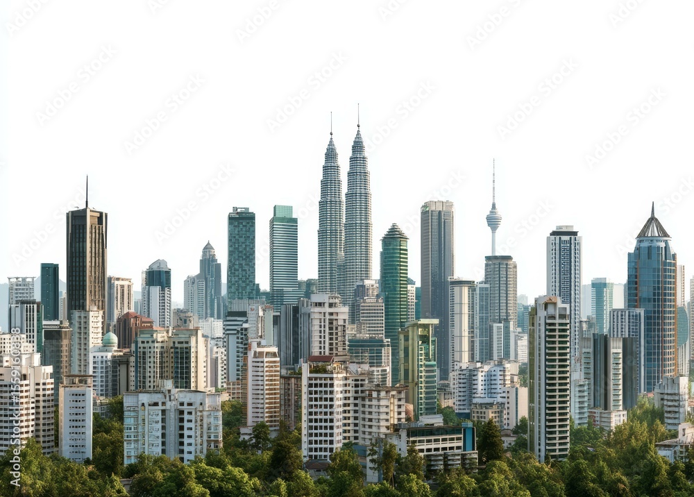 Obraz premium Modern Kuala Lumpur Skyline View