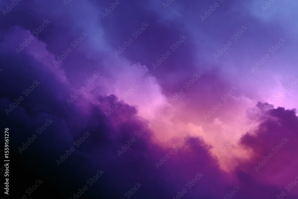 Obraz premium Vibrant Colorful Cloudscape