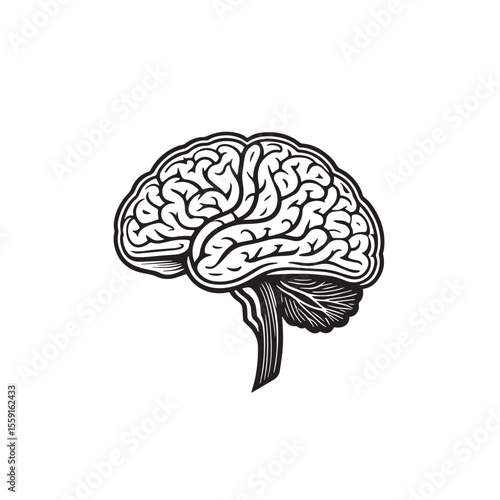 Brain logo icon concept of thinking or new idea