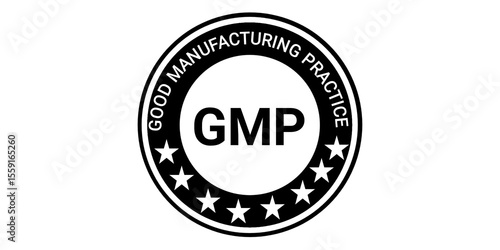 GMP Certified Seal Badge Logo – Good Manufacturing Practice Approved Symbol PNG