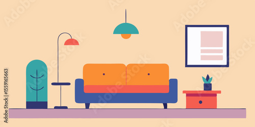 Mock Up Furniture Design In Modern Interior