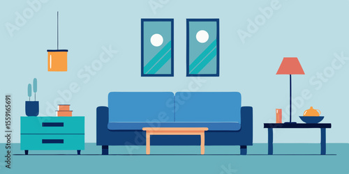 Mock Up Furniture Design In Modern Interior