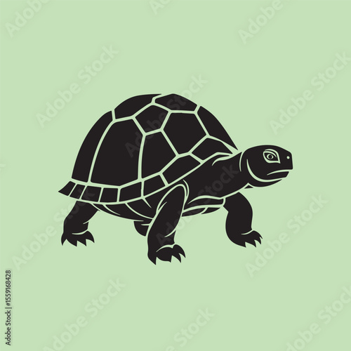 Sea turtle or tortoise silhouette