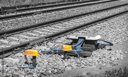 Electrical control junction for railroad tracks