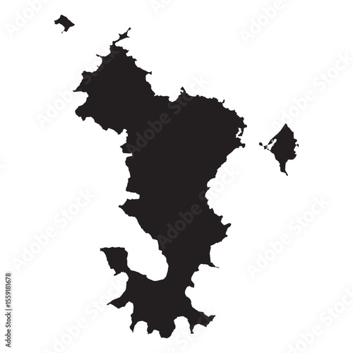 Political and geographical map of Mayotte with islands, borders, roads, coastline, and administrative detail

