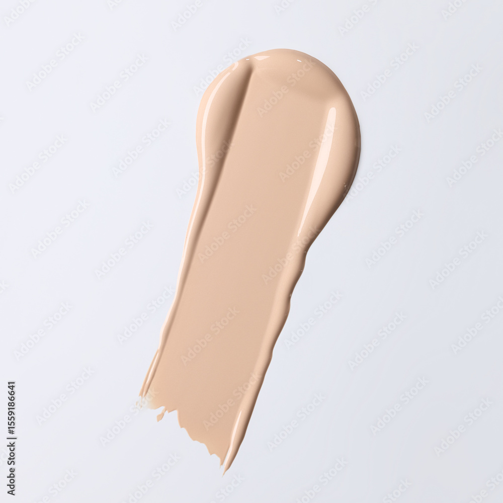 Fototapeta premium foundation smear, makeup cosmetics textures, foundation\concealer\primer swatch 
