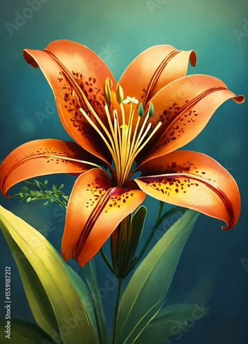 orange lily flower Al
