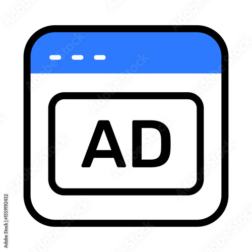 Digital Marketing Colored Outline icon