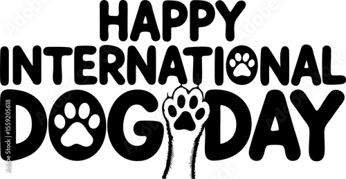  Happy International Dog Day Logo