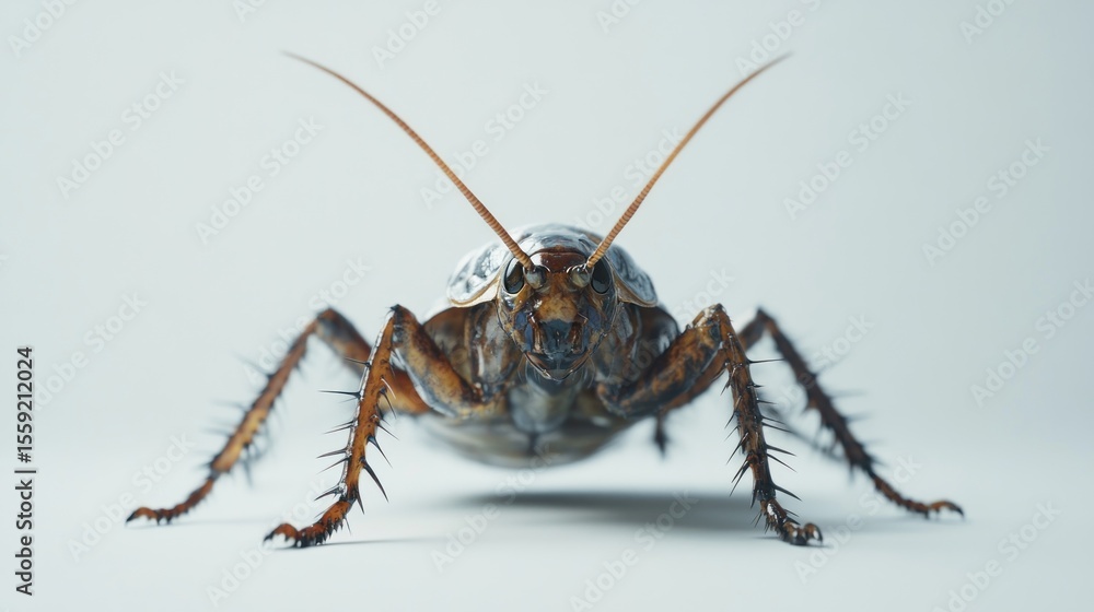 Fototapeta premium Close-up of a stylized cockroach