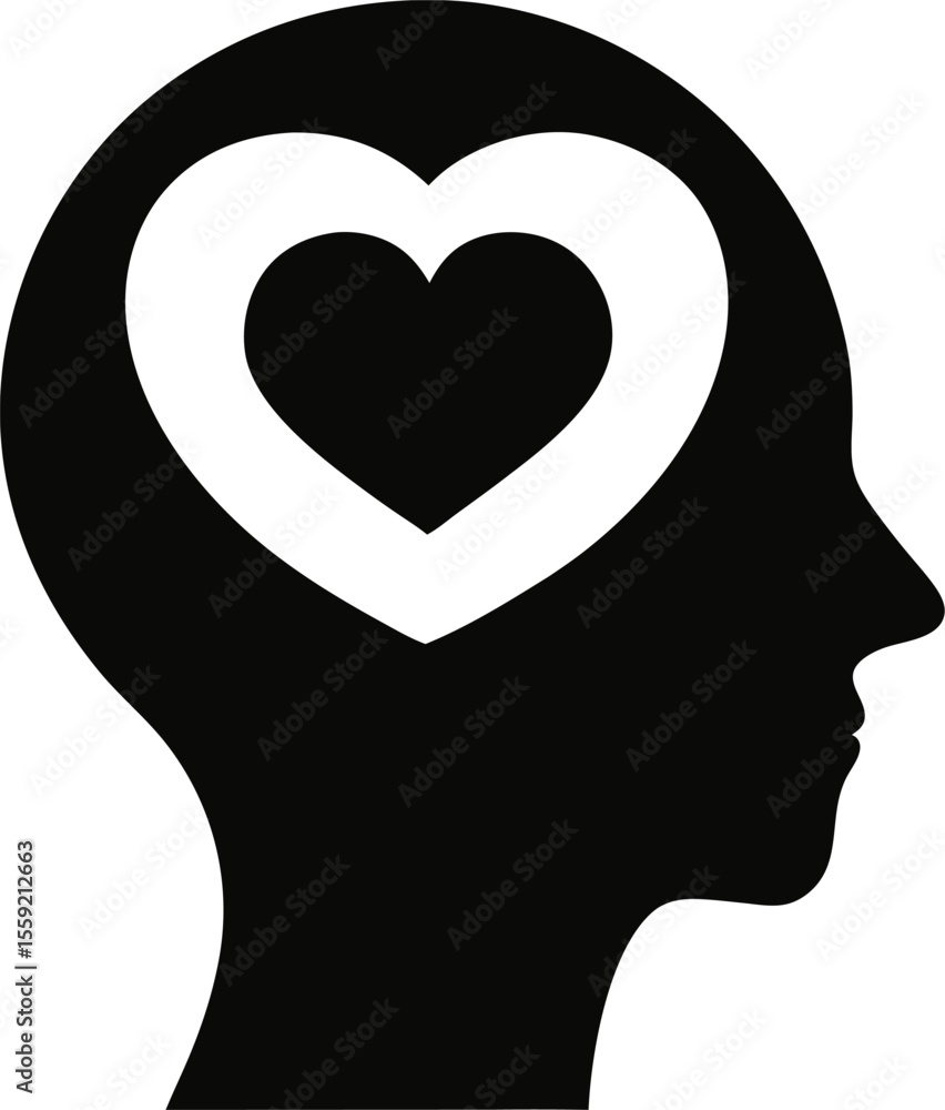 Meditation and Mental Growth Silhouette Icon Meditation and Mental Growth Silhouette Icon