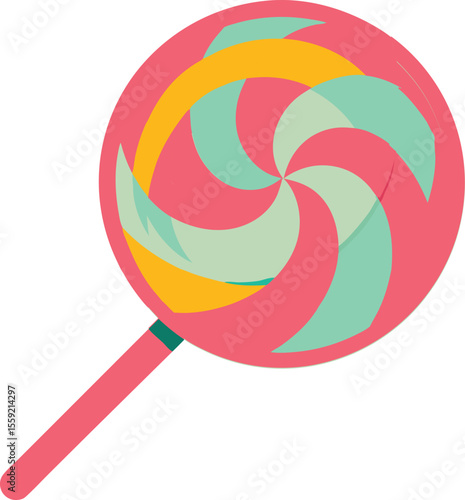 Lollipop on a white background