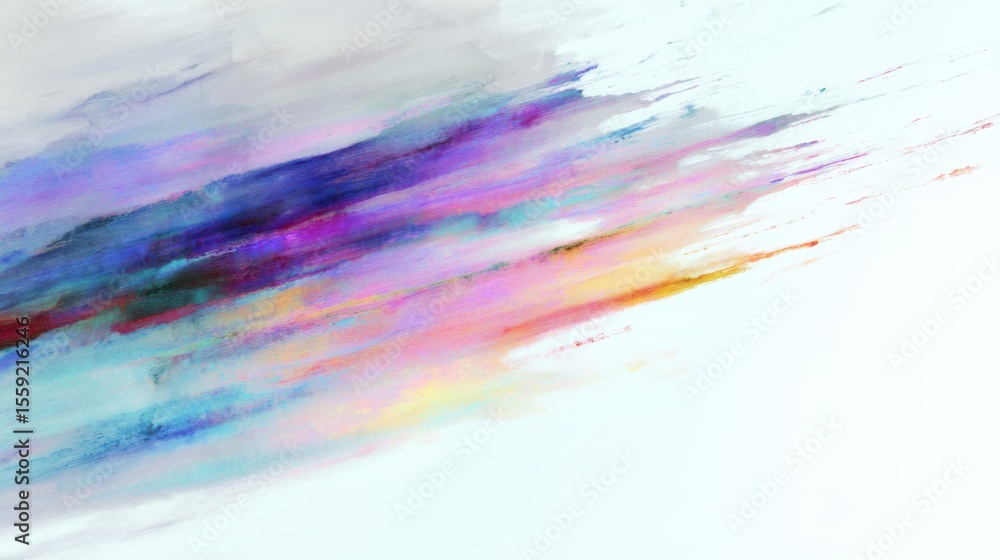 Abstract Diagonal Brushstrokes of Color Abstract Diagonal Brushstrokes of Color