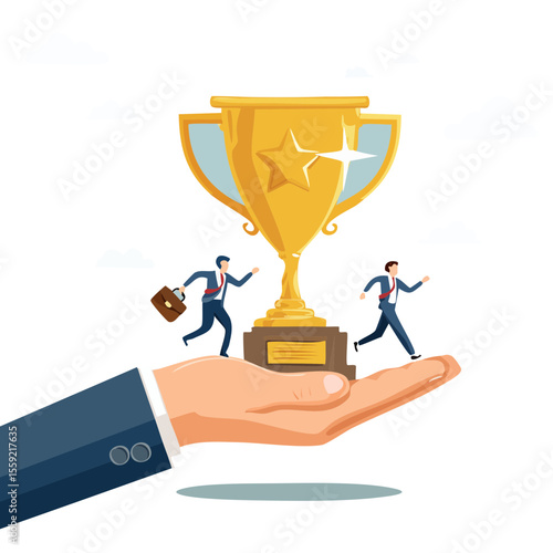 Fare carriera, impiegati premiati, competizione sul lavoro