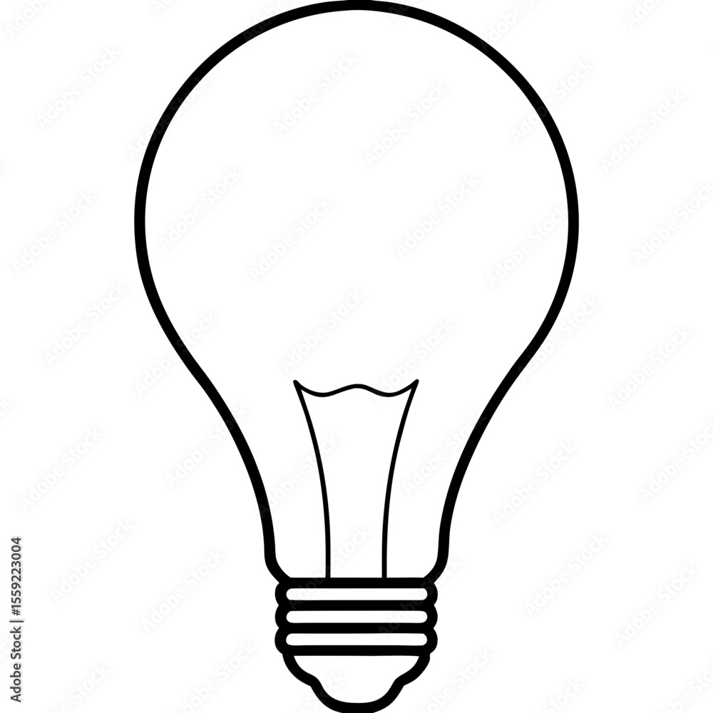 Obraz premium light bulb isolated on white