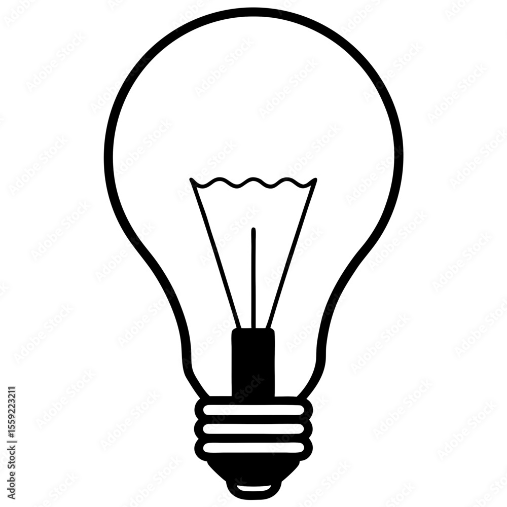 Obraz premium light bulb vector illustration