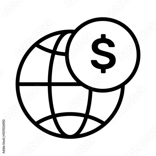 Digital Marketing Colored Outline icon