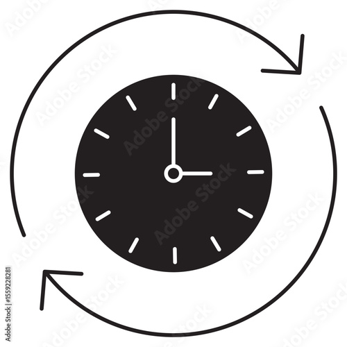 Process Optimization icon, Maximizing Efficiency Through Process Optimization, Streamlined Success: Optimizing Workflows for Peak Performance, vector