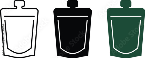 Stock vector of spout pouch mockup template design for branding vector illustration and packaging design