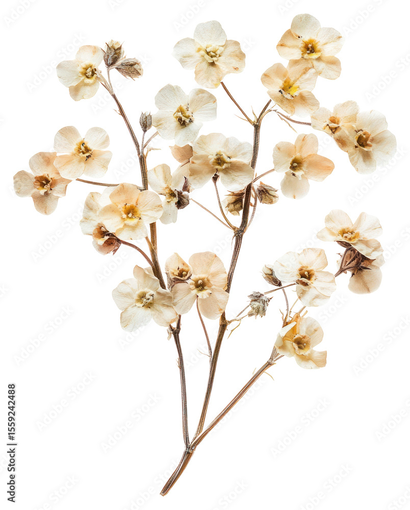 Fototapeta premium PNG Alyssum flowers dried art.