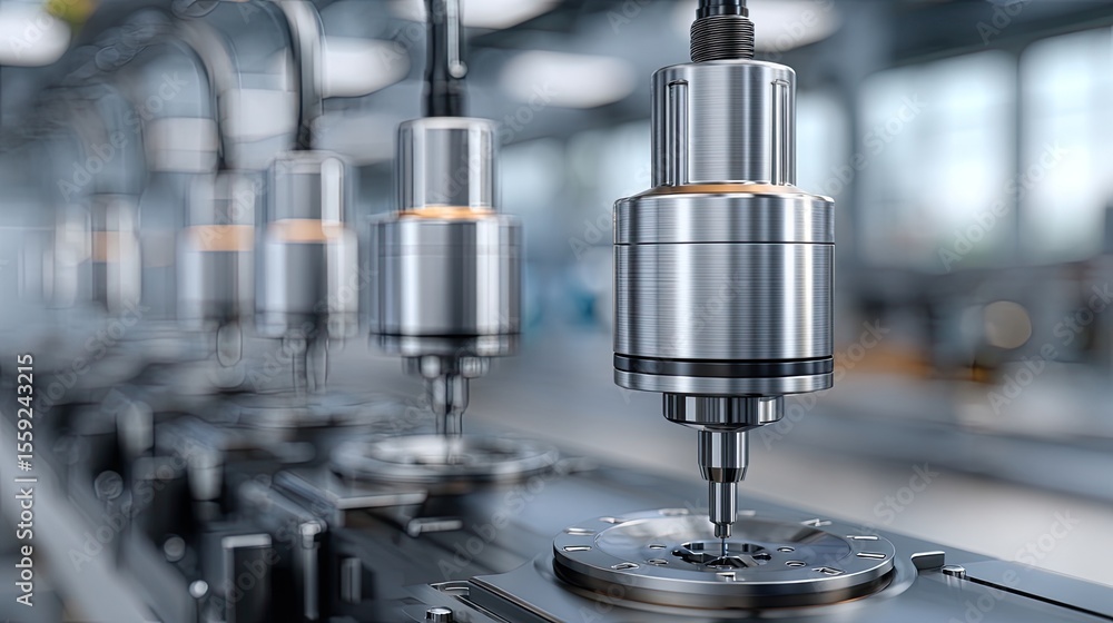 Several stainless steel water spigots showcase modern design and precision engineering against a clear background Several stainless steel water spigots showcase modern design and precision engineering against a clear background