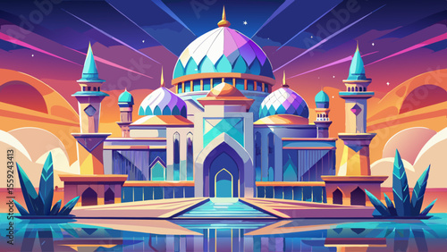  Crystal Mosque, Kuala Terengganu, Malaysia
Made of glass and steel, the mosque glows with translucent brilliance over the water. Its futuristic domes and minarets reflect pastel skies, making the ent