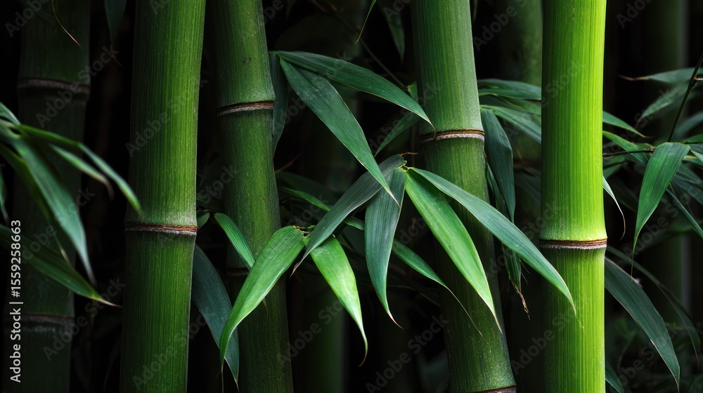 Fototapeta premium Lush bamboo grove (1)