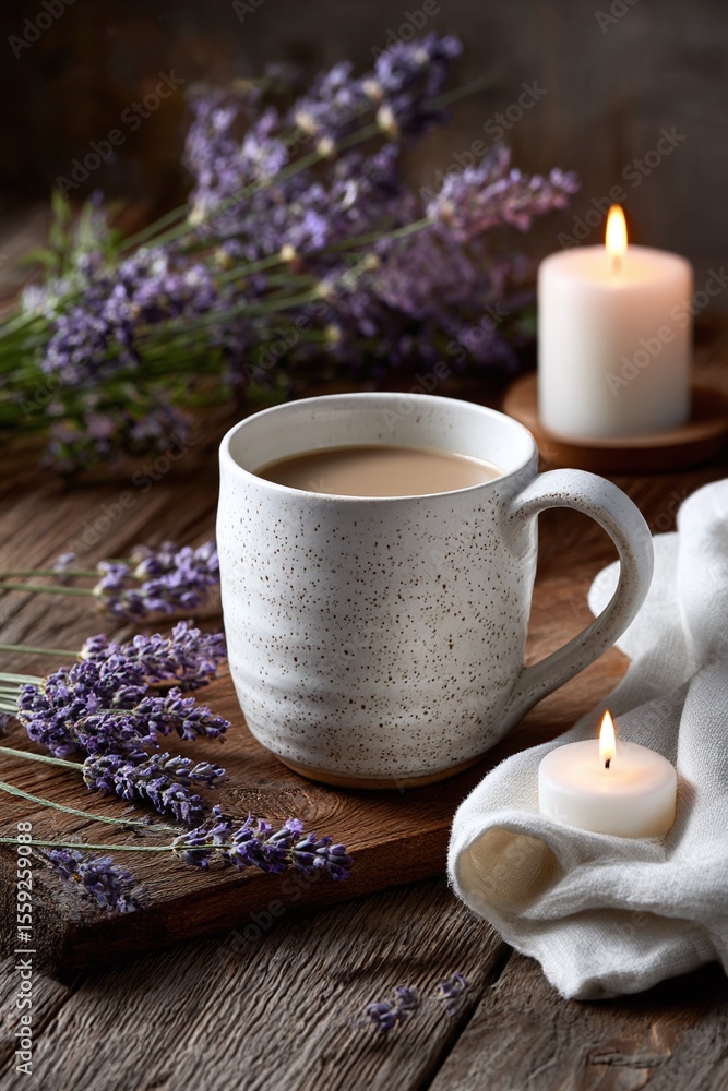 Lavender Tea Cup Candle Relaxing Self Care Spa Aromatherapy Ritual Lavender Tea Cup Candle Relaxing Self Care Spa Aromatherapy Ritual