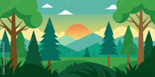 Forest Scene Background