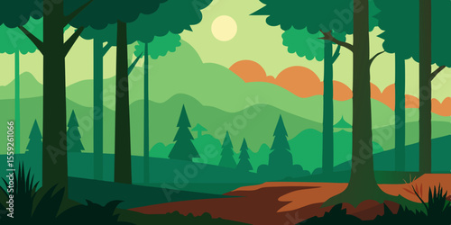 Forest Scene Background
