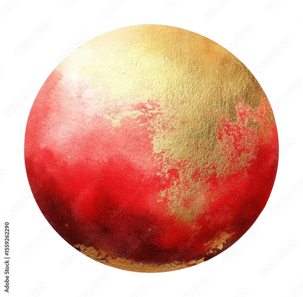PNG Red and gold watercolor cut out sphere art illustration astronomy. PNG Red and gold watercolor cut out sphere art illustration astronomy.