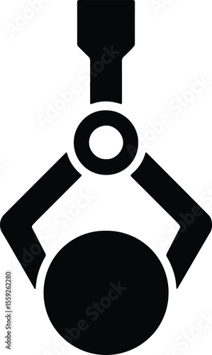 Silhouette claw machine toy prize arcade game vector illustrator