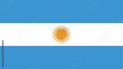 Argentine national flag sphere: a patriotic 3D icon symbolizing the nation