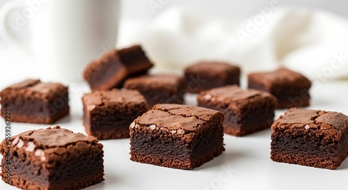 Wallpaper Mural Decadent Chocolate Fudge Brownies Torontodigital.ca