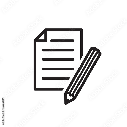 シンプルなメモのアイコン