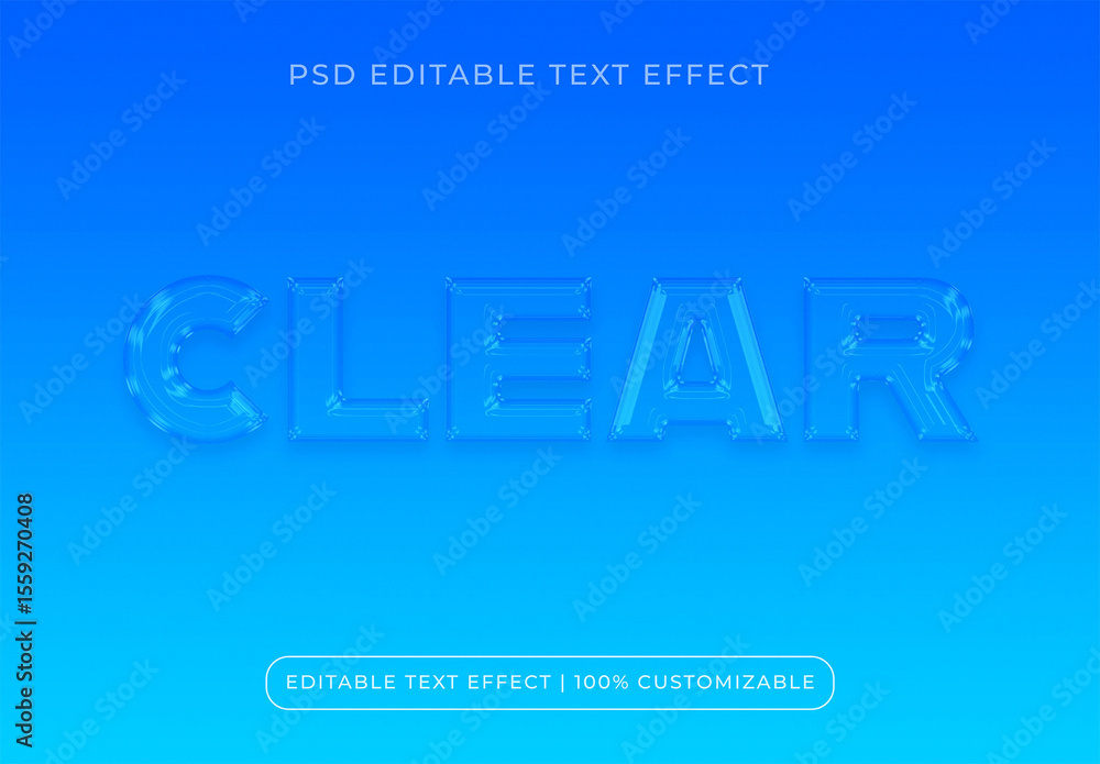 Clear Window Text Clear Glass Text Effect Stock Template | Adobe Stock