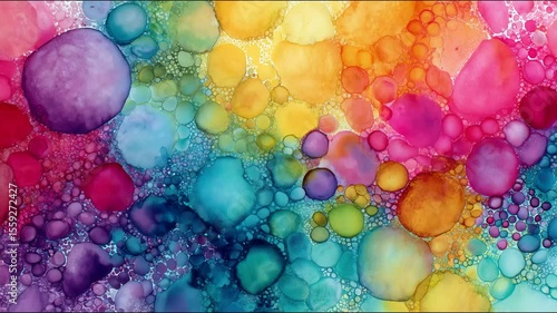 colorful rainbow abstract watercolor paper texture, background for overlay	
