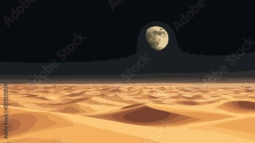 Desert at night