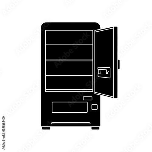 Empty vending machine icon symbolizing heat-related drink shortage