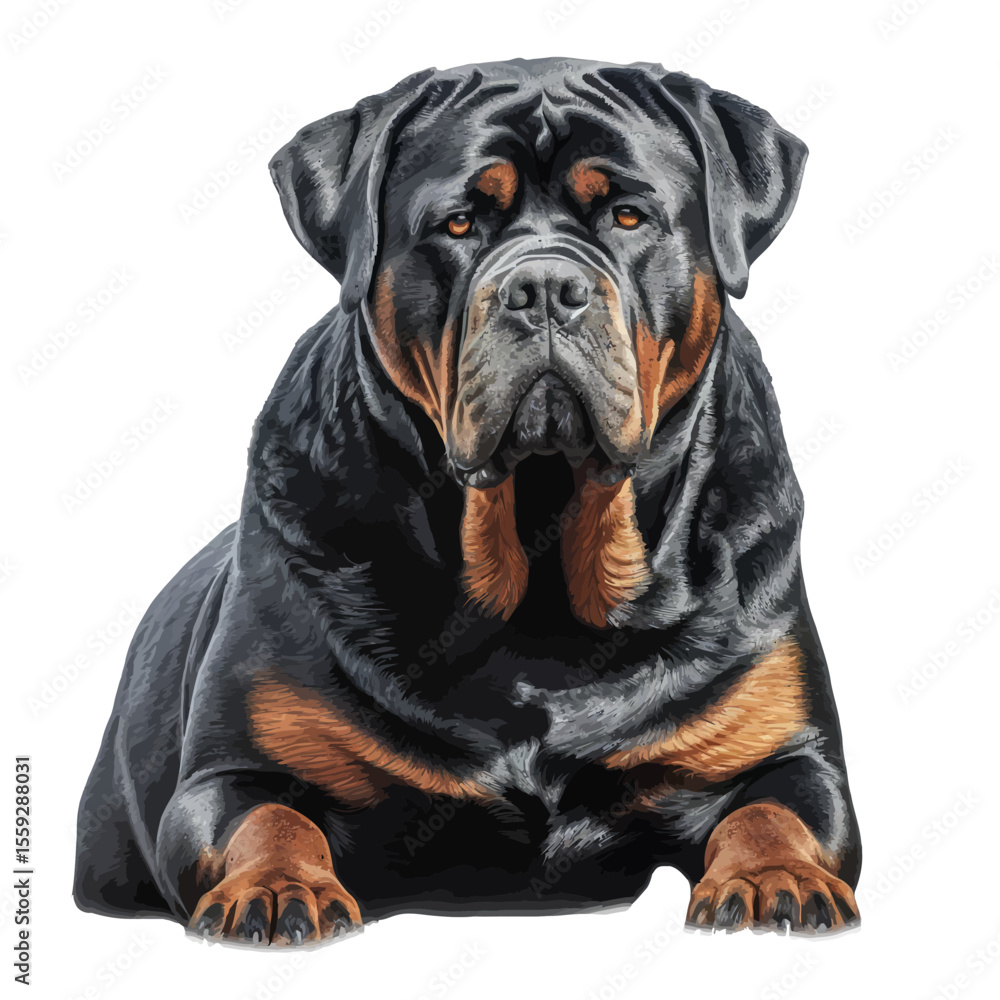 Obraz premium rottweiler