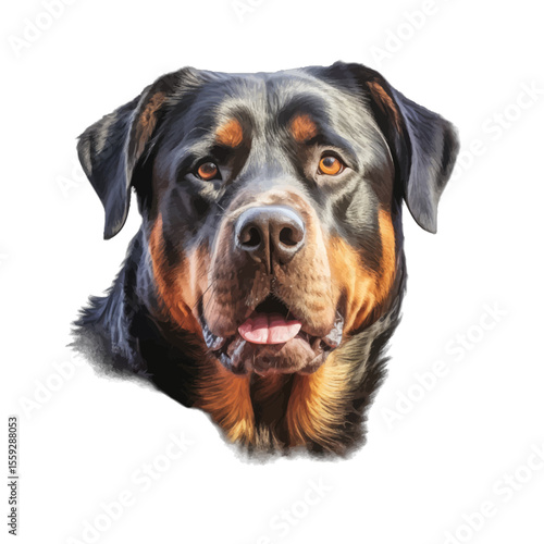 portrait of a rottweiler