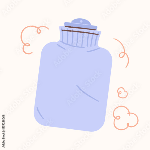 Hot water bottle. A thermal product that gives you a warm feeling.