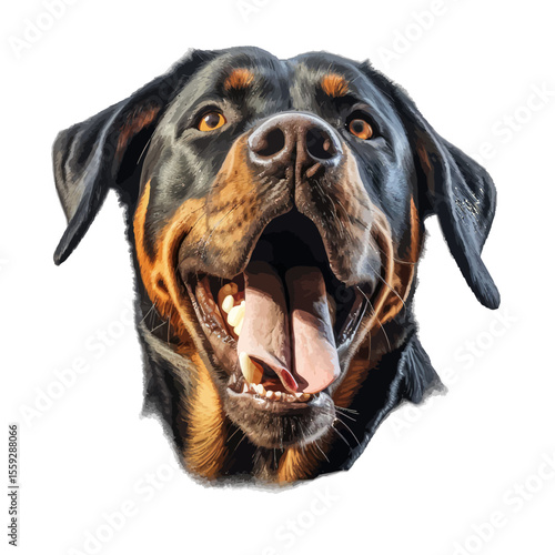 portrait of a rottweiler