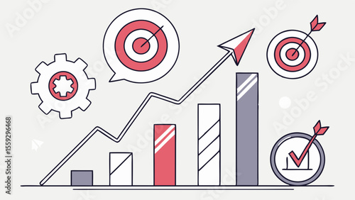 Growth Chart with Target and Gear Icons.