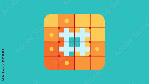 Sudoku Solver For Sudoku lovers or those looking to improve their logical thinking this app offers endless puzzles at different levels of difficulty.. Vector illustration