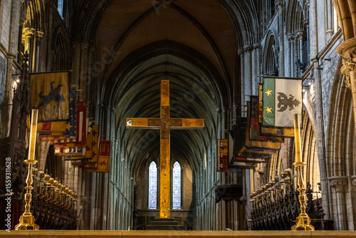 Photography interior of St Patrick's Cathedral in Dublin Ireland