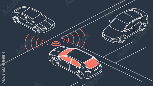 Autonomous Vehicle Sensors in Action.