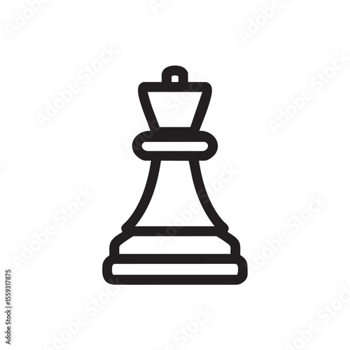 Chess king piece symbol representing strategy and competition